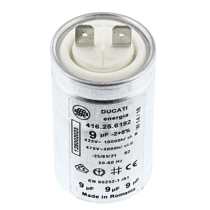 Elektronika do suszarek bębnowyc Kondensator rozruchowy do suszarki Electrolux / AEG 9 µF 1250020227