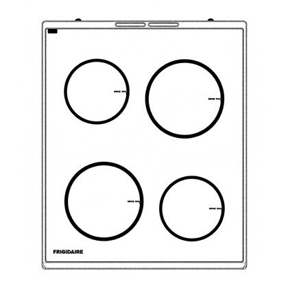 Płyta ceramiczna z ramką do kuchenki Electrolux / AEG nierdzewna 496 x 600 mm
