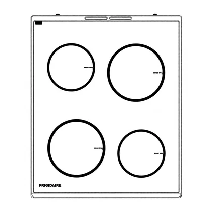 Płyty szklane Płyta ceramiczna z ramką do kuchenki Electrolux / AEG nierdzewna 496 x 600 mm