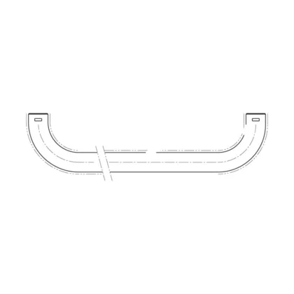 Uchwyt drzwi do piekarnika i kuchenki Electrolux / AEG mosiężny 340 mm 3548003221