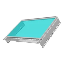 Półka szklana z ramą do chłodziarki Electrolux / AEG 627 x 370,7 mm