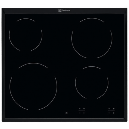 Płyty szklane Ceramika z ramką do płyty grzejnej Electrolux / AEG czarna 576 x 516 mm