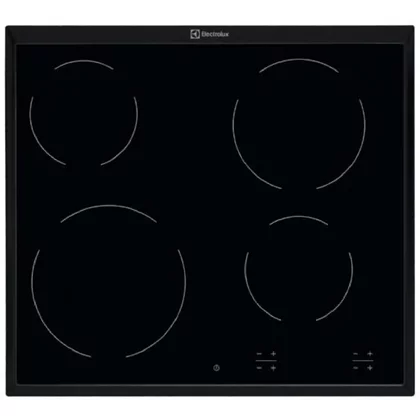 Płyty szklane Ceramika z ramką do płyty grzejnej Electrolux / AEG czarna 576 x 516 mm