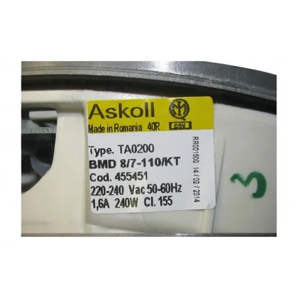 Silniki i wentylatory do suszare Silnik do suszarki Gorenje / Hisense TA0200 ASKOLL SP13 455451