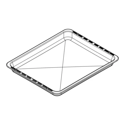 Miska ociekowa do piekarnika Electrolux / AEG szara 466 x 385 x 40 mm