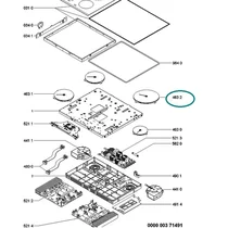 Grzałka płyty indukcyjnej Whirlpool fi 240 mm 3700/2400 W 480121103043 C00311862