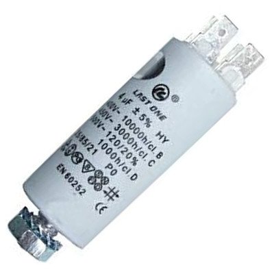 Kondensator pompy myjącej zmywarki 4uF Whirlpool 481212118277 C00318192