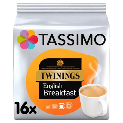 Kapsułki T DISC z herbatą Twinings English Breakfast Tea do ekspresu TASSIMO 16 szt. AGDBOSAKC0029