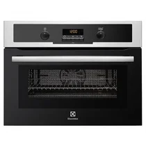 Piekarnik elektryczny z mikrofalą do zabudowy Electrolux EVY7600AOX stal szlachetna-czerń