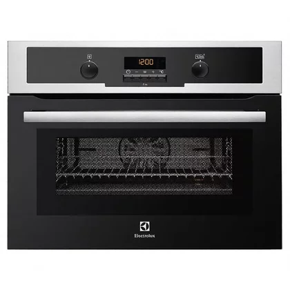 Piekarnik elektryczny z mikrofalą do zabudowy Electrolux EVY7600AOX stal szlachetna-czerń