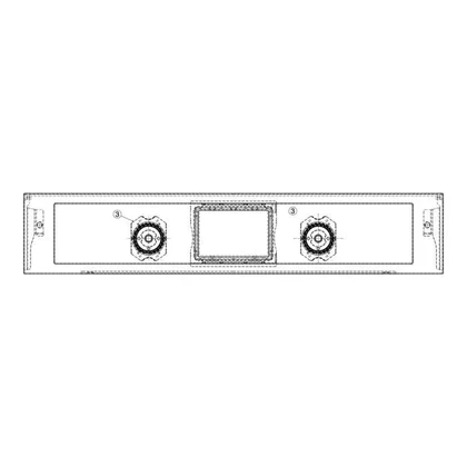 Elementy obudowy Panel obsługi do piekarnika Electrolux / AEG nierdzewny