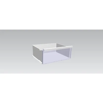 Półki na drzwi różni producenci Pojemnik na warzywa do lodówki Electrolux / AEG komplet neutralny 7902 450 x 206 mm