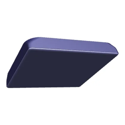 Pokrętło szuflady do piekarnika, kuchni i płyty grzejnej Electrolux / AEG nierdzewne 71,8 x 71,8 mm