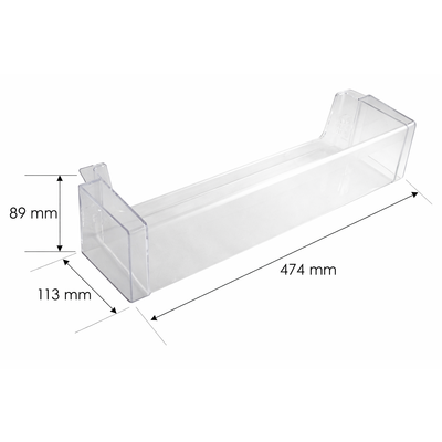 Półki na drzwi różni producenci Półka na butelki na drzwi chłodziarki do lodówki Whirlpool (481010756467) C00344308 zamiennik 481010534523 C00379190
