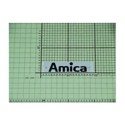 Logo naklejka do lodówki i zamrażarki Amica 70 x 18,8 mm 1039882