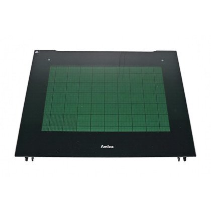 Szyba zewnętrzna drzwi piekarnika Amica 9084549 P.sz.zew.488,5/456 12 SPrS 26