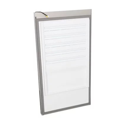 Zespół drzwi lodówki do chłodziarko-zamrażarki Electrolux / AEG szary