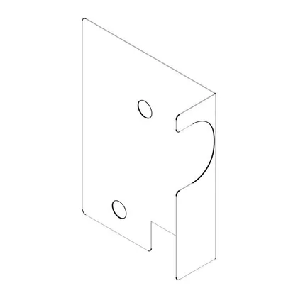 Górna tarcza wykończeniowa do chłodziarki Electrolux / AEG 62,8 x 80 mm
