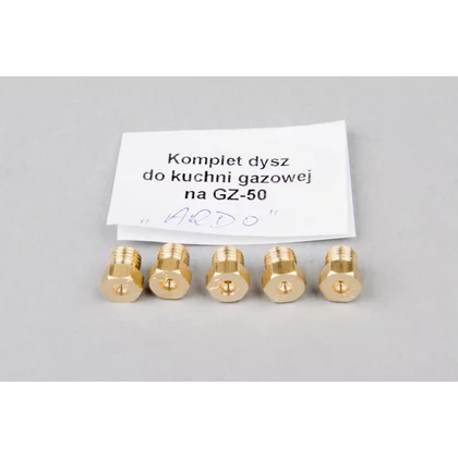 Części zamienne ARDO Dysze na gaz ziemny do kuchenki gazowej Ardo X246