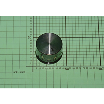 9079844 Pokrętło CODE2v2/09.2103.00 czarne + nakładka AMICA