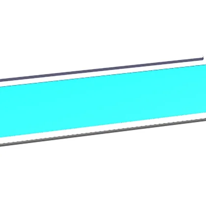 Półka szklana kompletna do lodówki Electrolux / AEG 519 x 416 mm