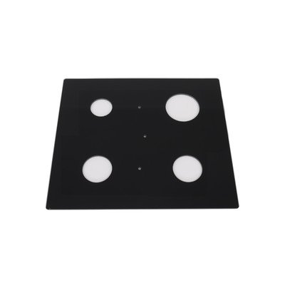 Szyba płyty roboczej 2*GH_2-3 czarna do rusztów żeliwnych (8048424)