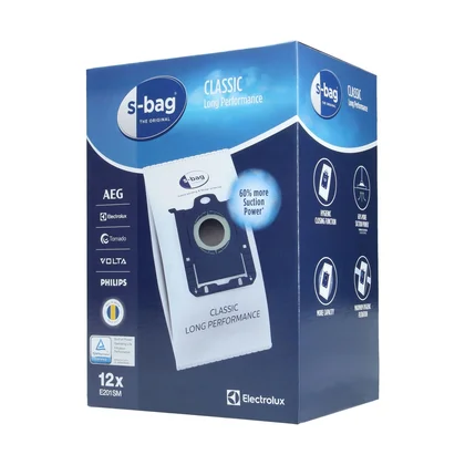 Worki do odkurzacza Electrolux / AEG s-bag® Classic Long Performance 12 sztuk 9001684811