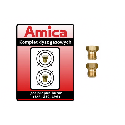 Komplet dysz gazowych do kuchenki Amica DEFENDI-2 gaz płynny 37 mbar 8041600