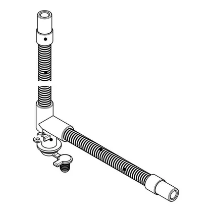 Węże do suszarek bębnowych Wąż spustowy do suszarki Electrolux / AEG 231+172 mm