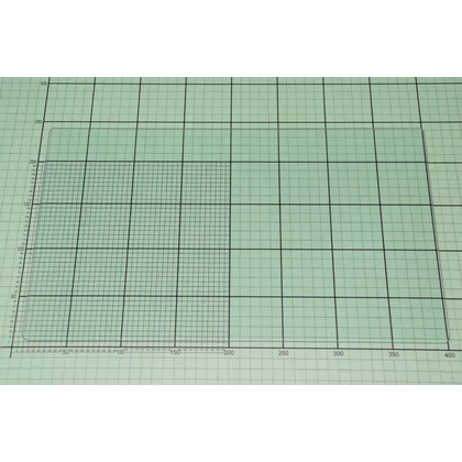 Półka szklana do chłodziarki Amica bez ramki 39,3 x 23,6 cm