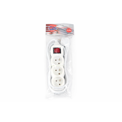 PRZEDŁUŻACZ 3-GNIAZD. 1.5m UZIEM. Z WYŁĄCZ. (25064)