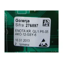 Elementy elektryczne do pralek r Skonfigurowany moduł elektroniczny do pralki Gorenje / Hisense 276897