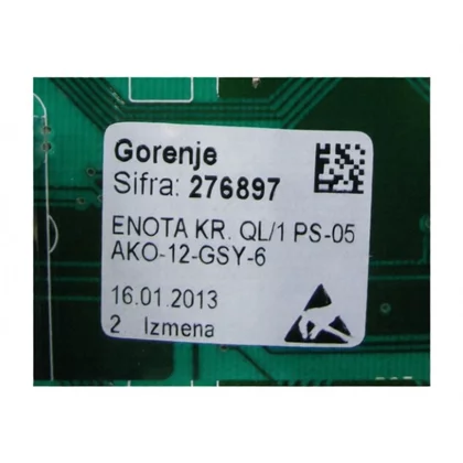 Elementy elektryczne do pralek r Skonfigurowany moduł elektroniczny do pralki Gorenje / Hisense 276897