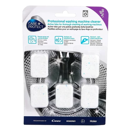 Odkamieniacz i środek czyszczący w tabletkach Care+Protect do pralki i zmywarki Candy / Haier / Hoover 5 szt. 35602255