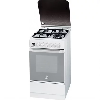 Kuchnia gazowo-elektryczna INDESIT KN3T760 SA (W)/U S szer. 50 cm