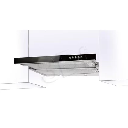 Okap teleskopowy Akpo WK-7 Light Glass 60 inox-czarny 197 m3/h 600 mm