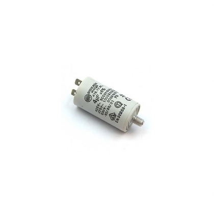 Kondensator rozruchowy pompy myjącej do zmywarki Ariston / Indesit / Hotpoint / Whirlpool 4 uF C00056410 482000074957