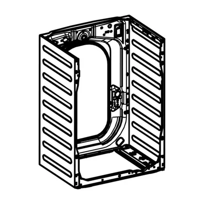 Obudowa tylna do pralki Electrolux / AEG biała 8086571117