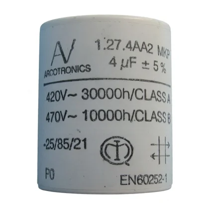 Kondensator do okapu Hisense / Gorenje 4 µF 470 V 507615
