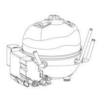 Sprężarki, akcesoria, przekaźnik Kompletna sprężarka do lodówki i zamrażarki Electrolux / AEG HXD55AA 2425801186