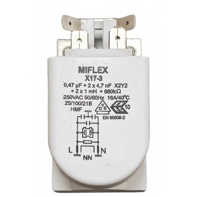 Filtr przeciwzakłóceniowy do pralki Amica Miflex X17-3 8017534