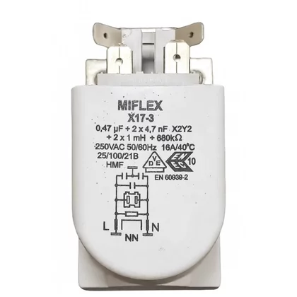 Filtr przeciwzakłóceniowy do pralki Amica Miflex X17-3 8017534