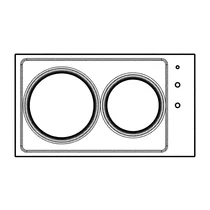 Elementy obudowy Blat roboczy do płyty grzejnej Electrolux / AEG nierdzewny 290 x 510 mm