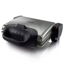 Grill elektryczny stołowy Philips HD 4467/90 2000 W czarno-stalowy