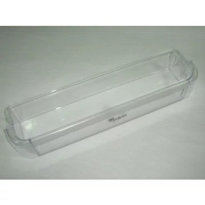 Półki na drzwi różni producenci Dolny balkonik drzwiowy do lodówki Whirlpool / Indesit / Ariston / Hotpoint 44(40) x 10,5 x 6,5 cm 480131100689 C00323062