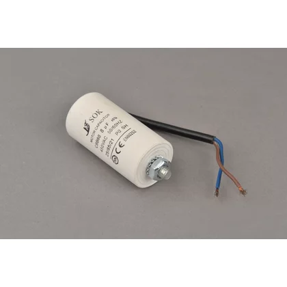 Kondensator do urządzeń AGD Domax 8 µF 450 V z przewodem 27037