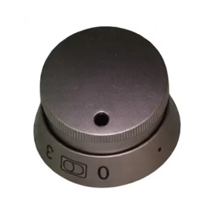 Pokrętło srebrne do elementu grzejnego poszerzonego Amica E455.00/09.2139K.00 9043001
