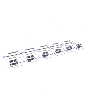 Przyciski i pokrętła do zmywarek Komplet przycisków do zmywarki Electrolux / AEG inox 6 szt. 1174598100