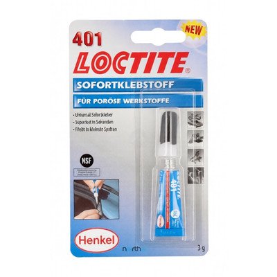 Klej cyjanoakrylowy błyskawiczny Loctite 401 3 g KL2A1847D