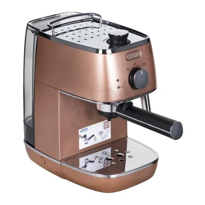 Ekspres kolbowy DeLonghi Distinta ECI341.CP 1100 W perłowo-miedziany